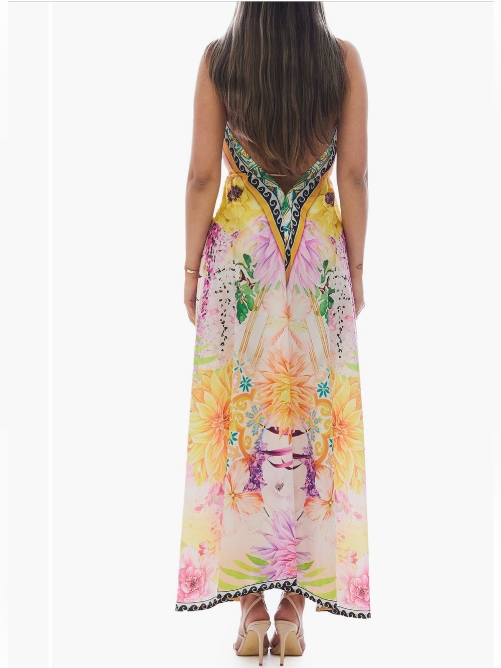Renee’s Miami Floral Cover Up Halter Dress - Picture 2 of 5